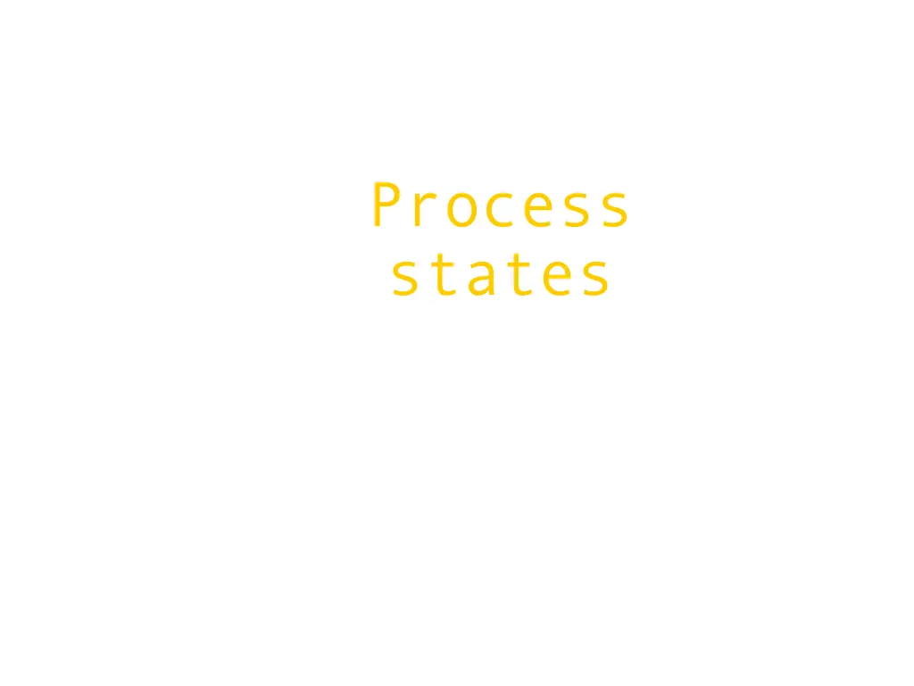 process states