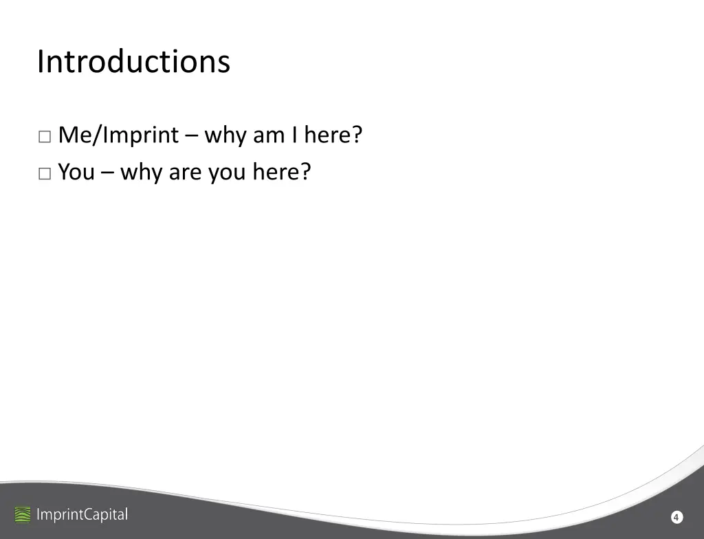 introductions