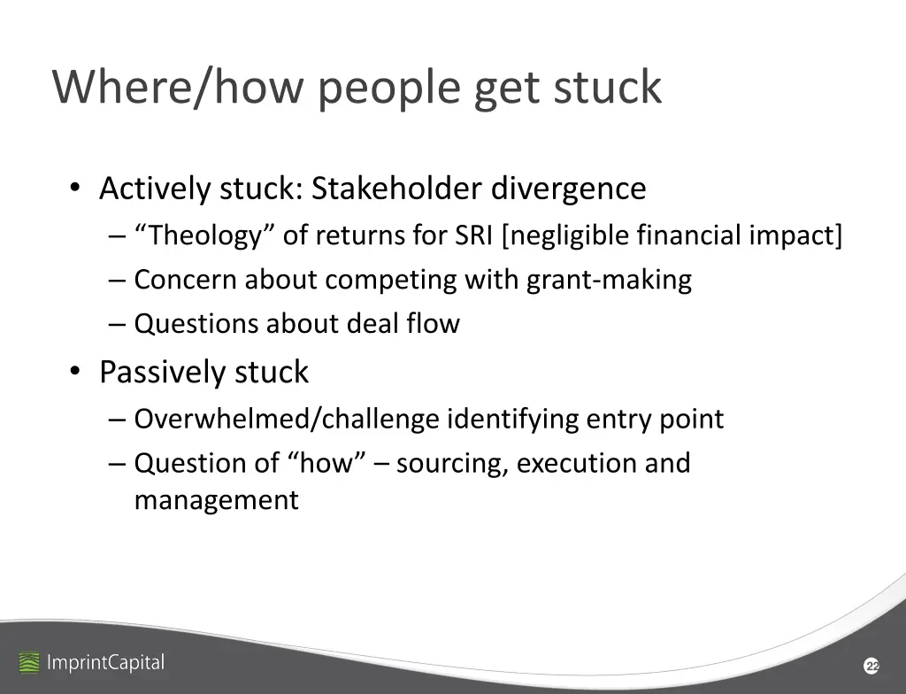 where how people get stuck