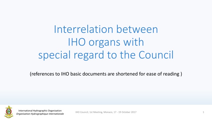 interrelation between iho organs with special