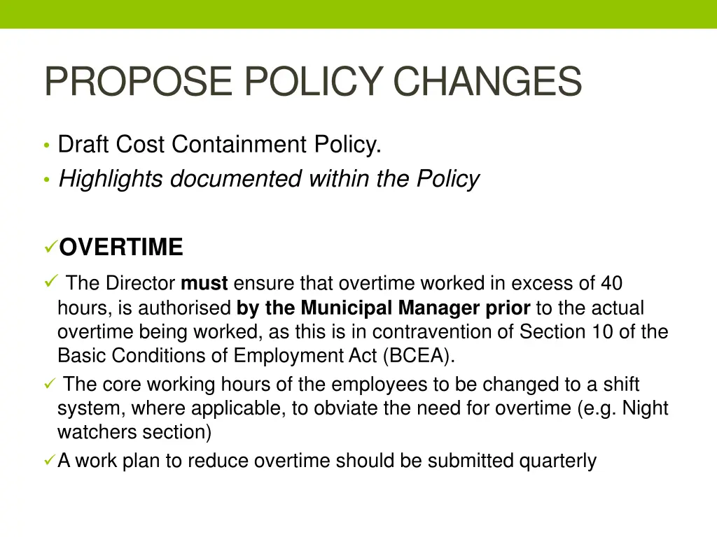 propose policy changes 3