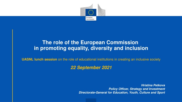 the role of the european commission in promoting
