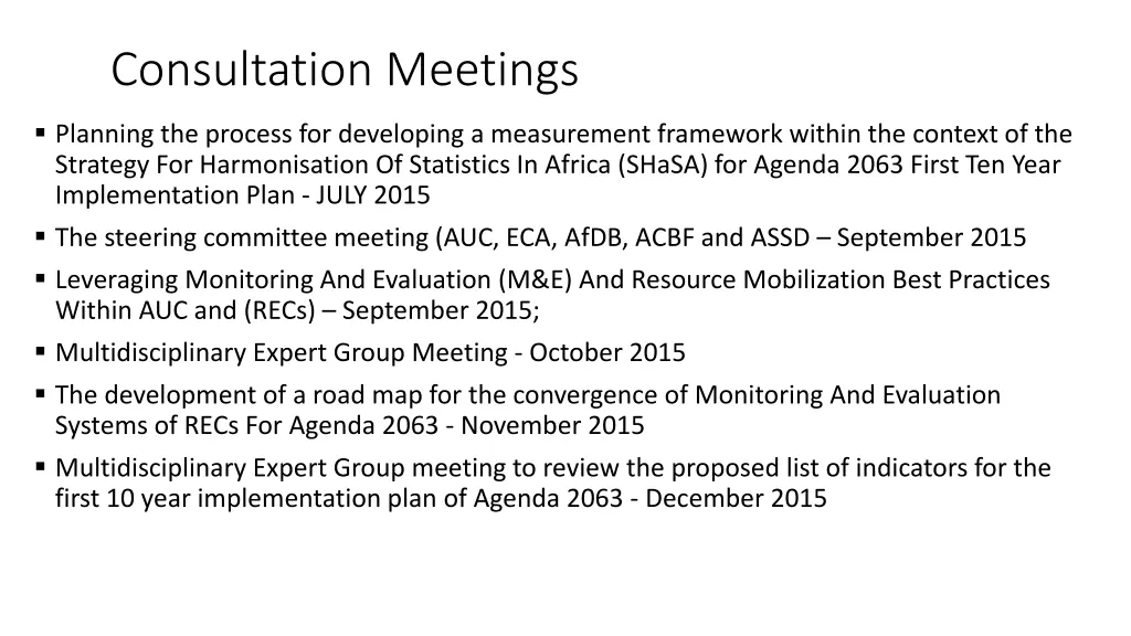 consultation meetings