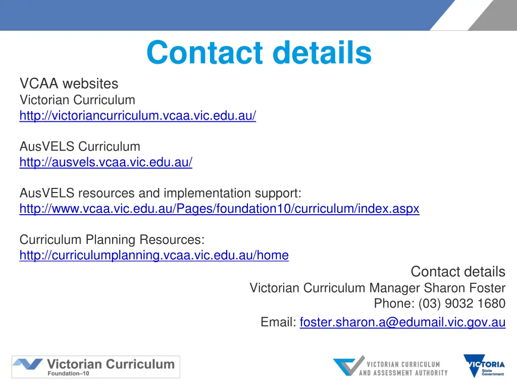 contact details