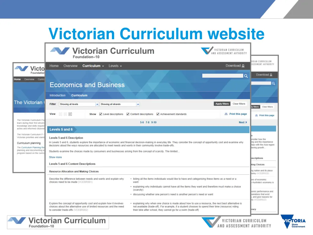 victorian curriculum website 1