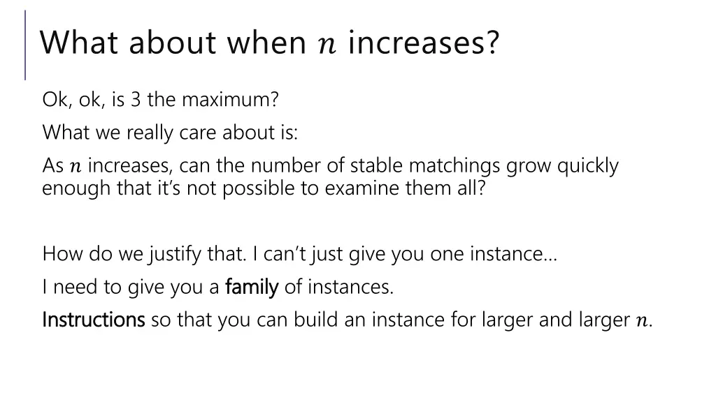 what about when increases