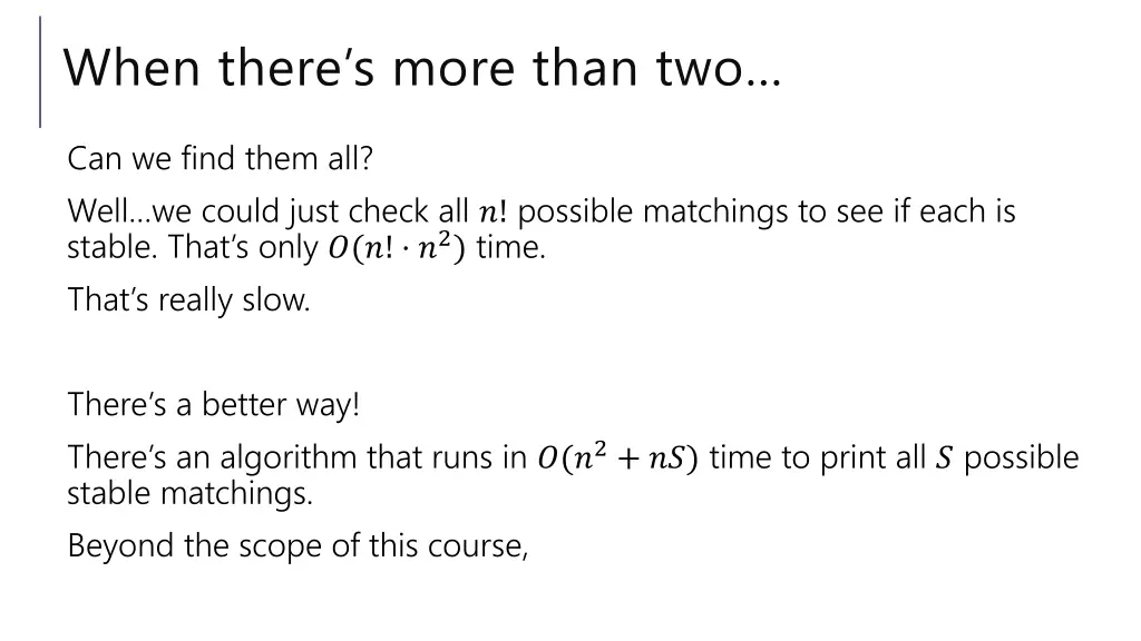 when there s more than two