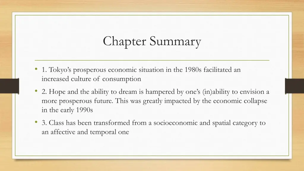 chapter summary