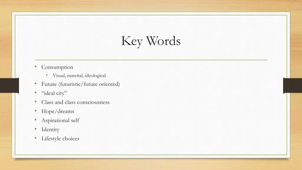 key words