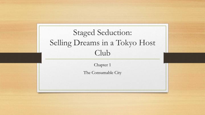 staged seduction selling dreams in a tokyo host