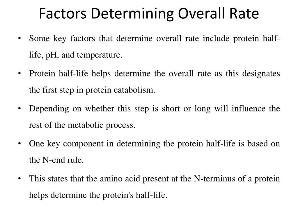 factors determining overall rate