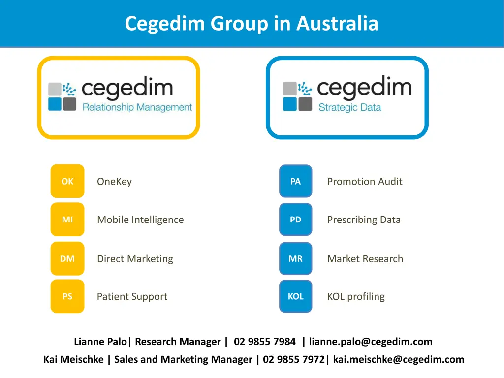 cegedim group in australia