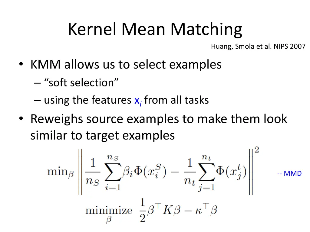 kernel mean matching