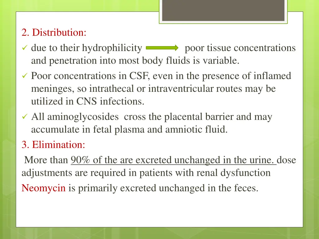 2 distribution due to their hydrophilicity
