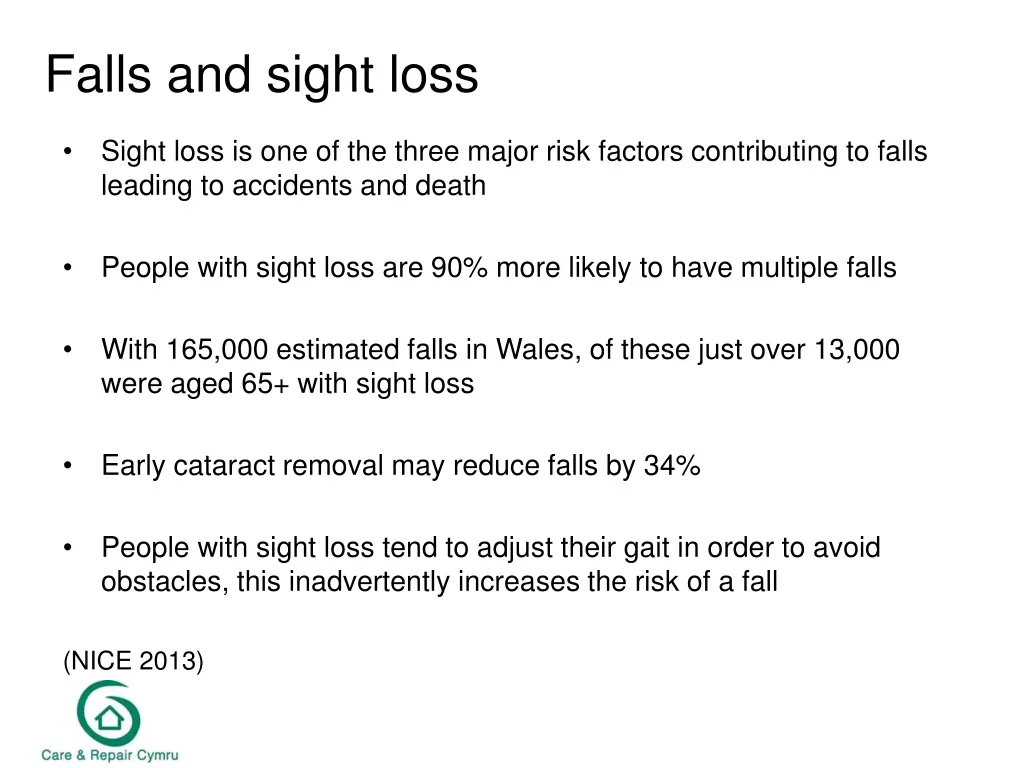 falls and sight loss
