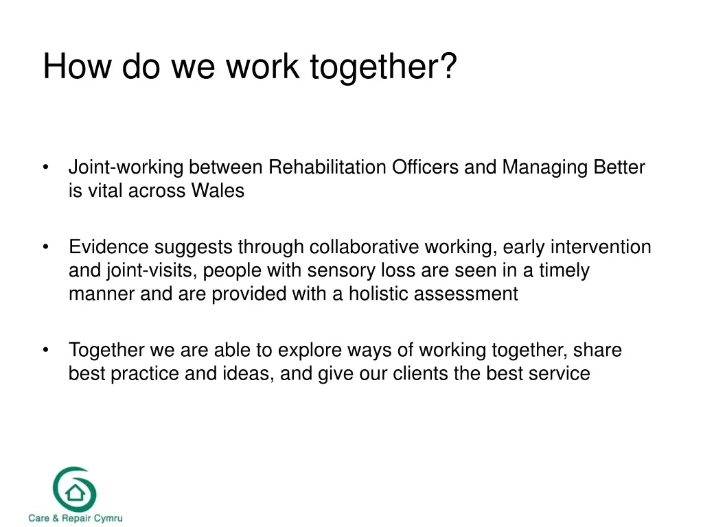 how do we work together