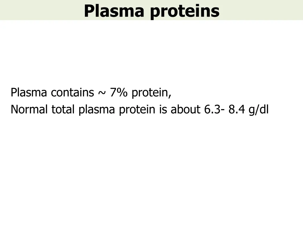 plasma proteins 1