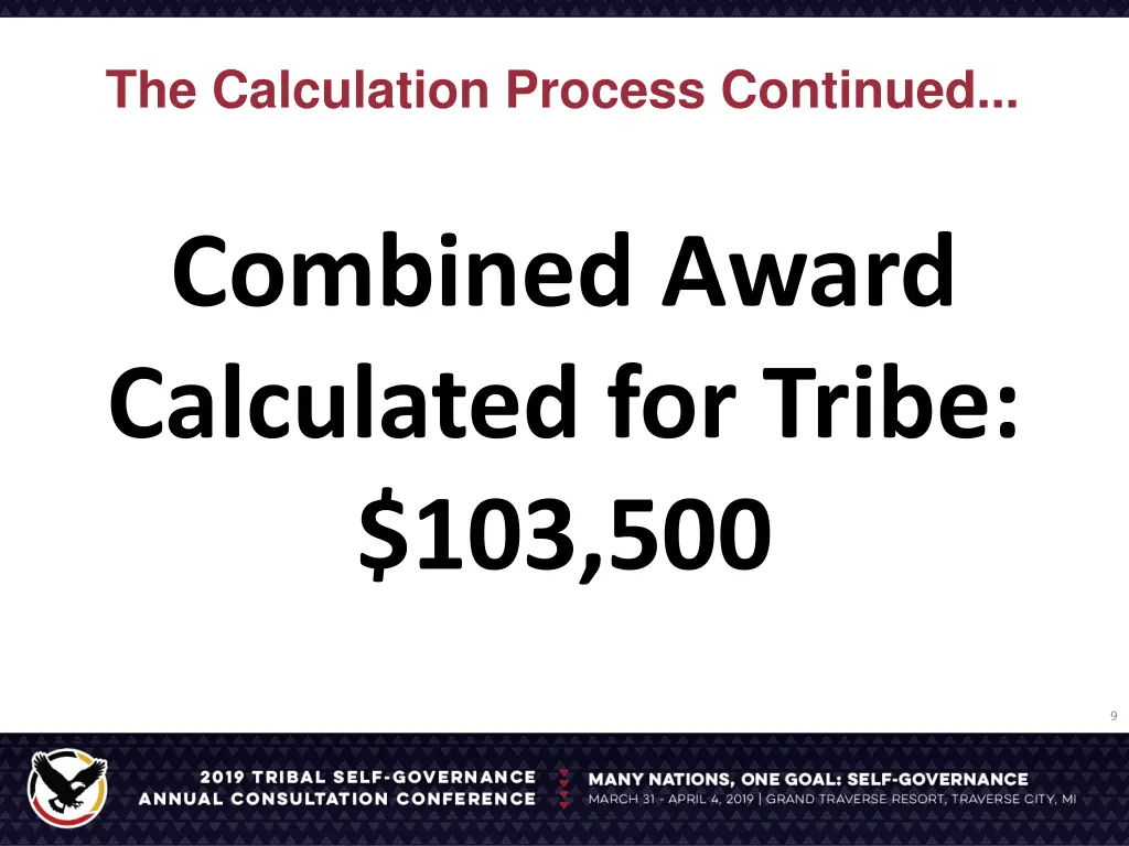 the calculation process continued