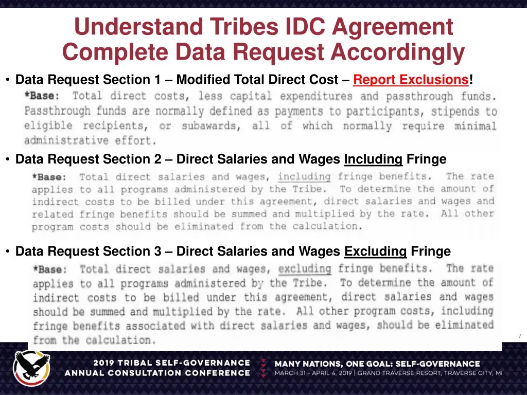 understand tribes idc agreement complete data