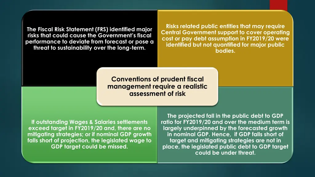 risks related public entities that may require