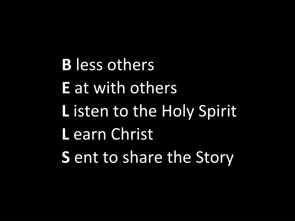b less others e at with others l isten
