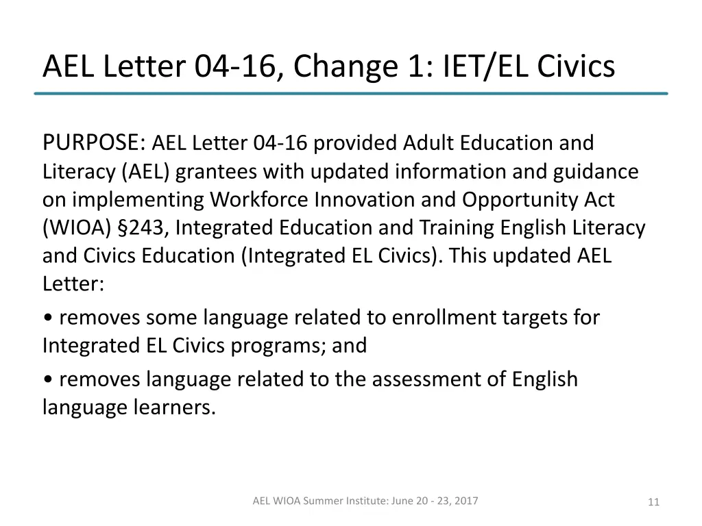 ael letter 04 16 change 1 iet el civics