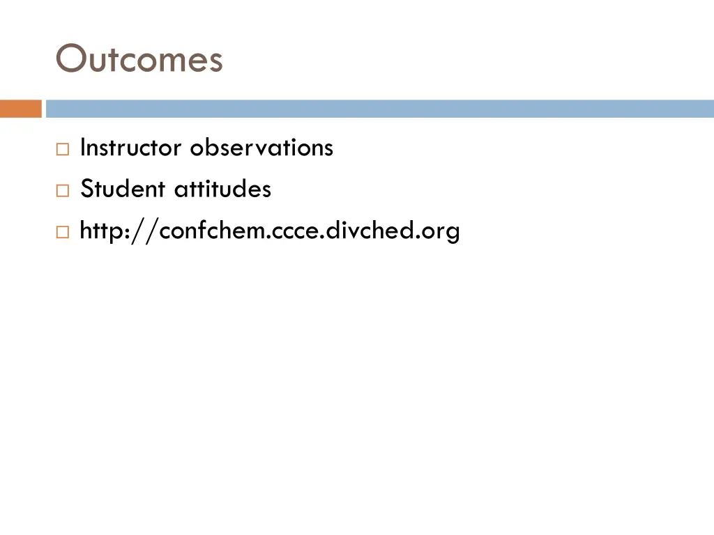 outcomes