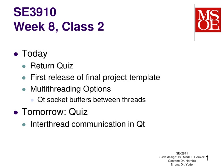 se3910 week 8 class 2