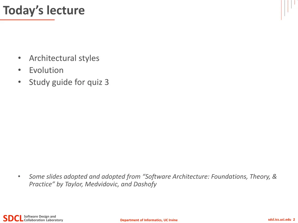 today s lecture
