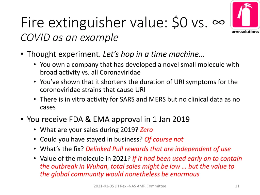 fire extinguisher value 0 vs covid as an example 2