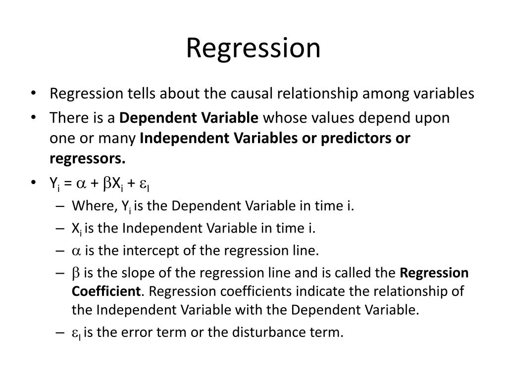 regression