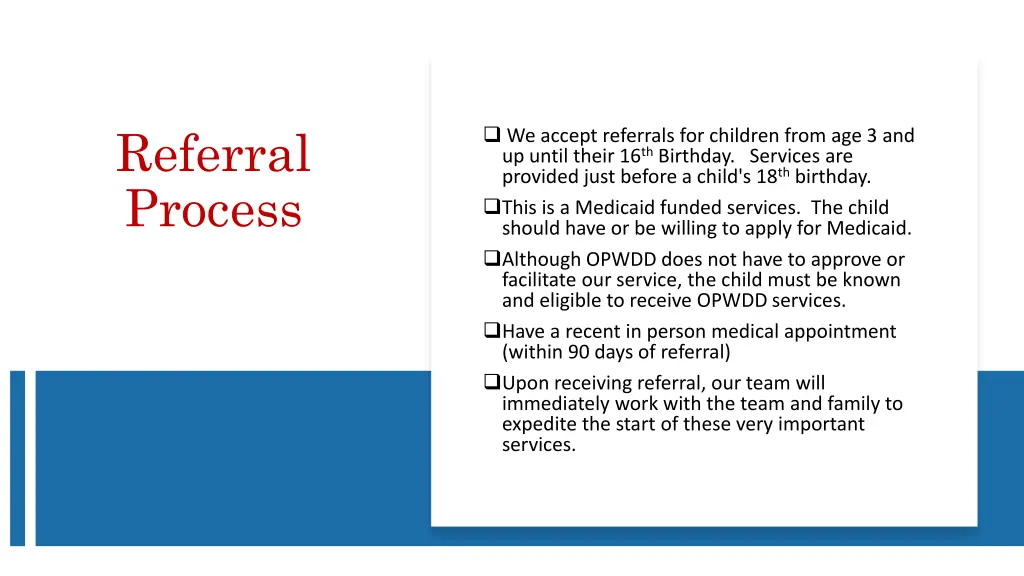 referral process
