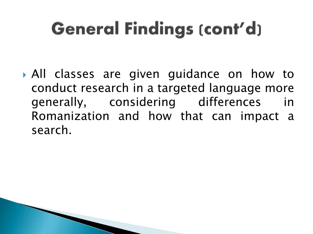 all classes are given guidance on how to conduct