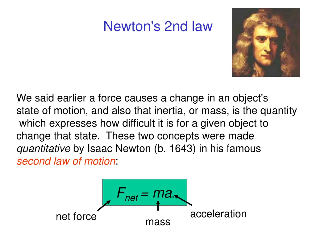 newton s 2nd law