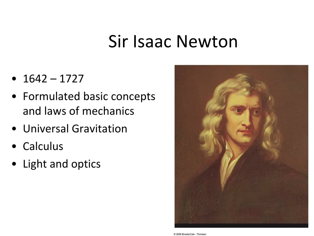 sir isaac newton