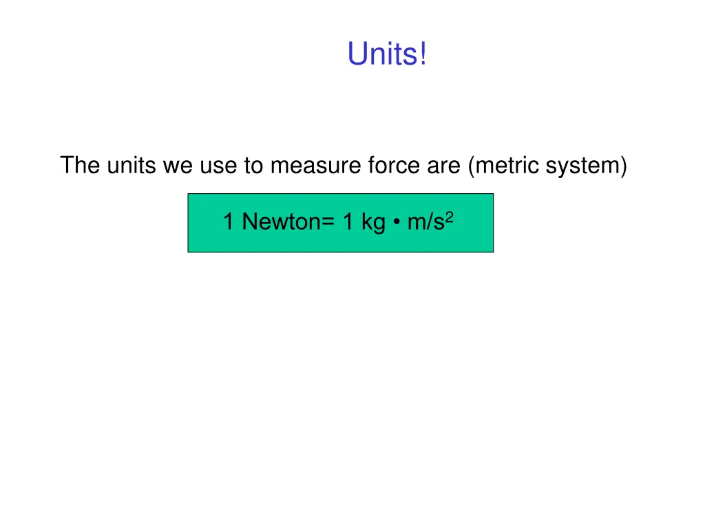 units