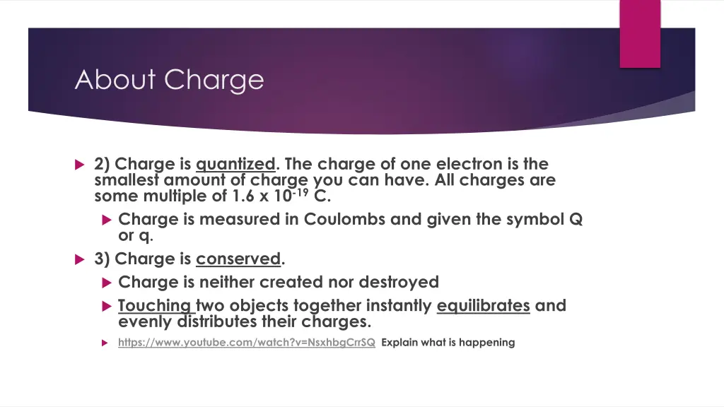 about charge 1