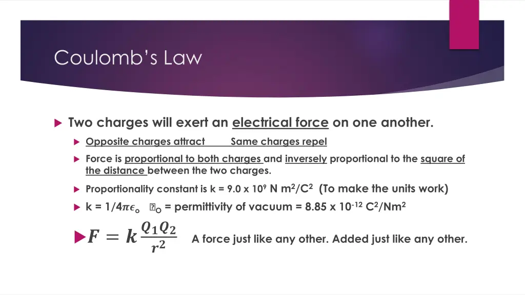 coulomb s law