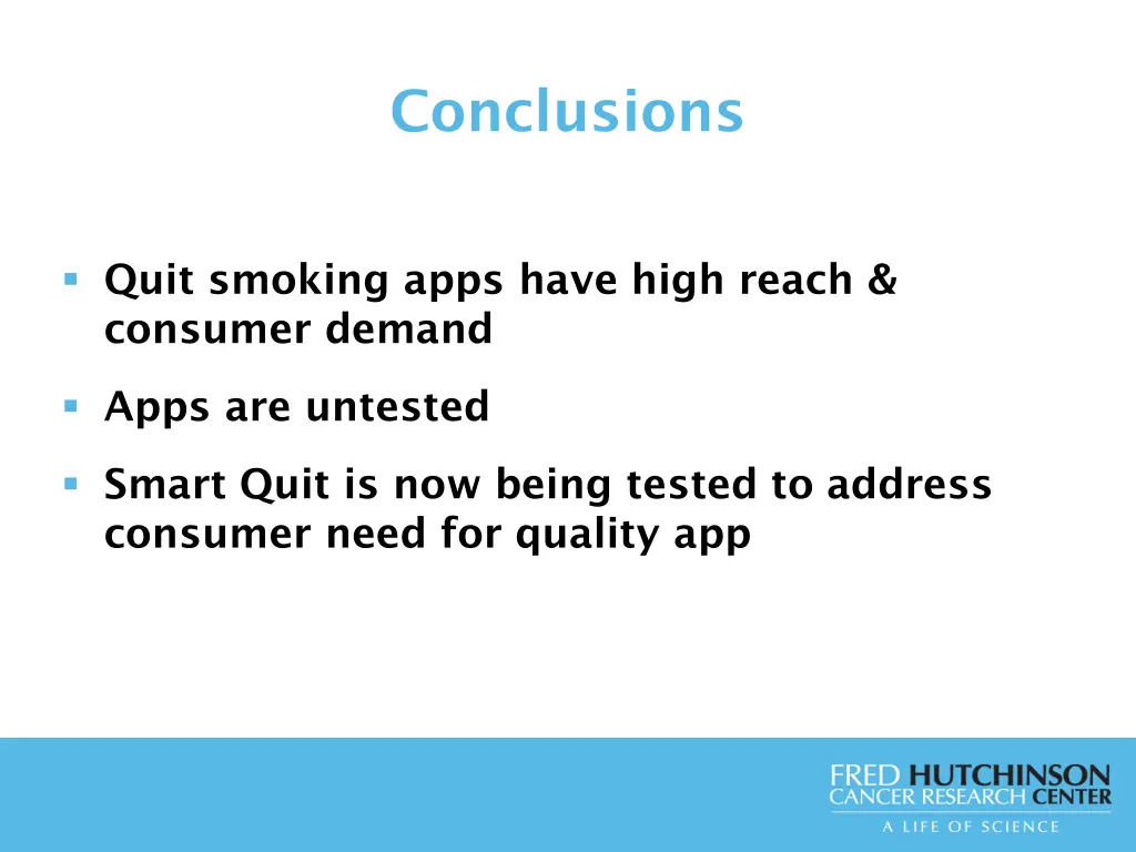 conclusions
