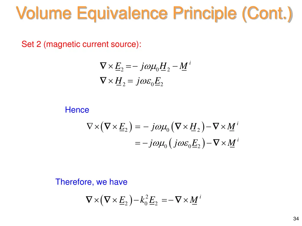 volume equivalence principle cont 1