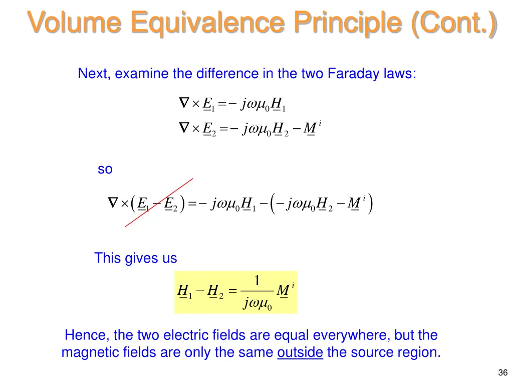 volume equivalence principle cont 3