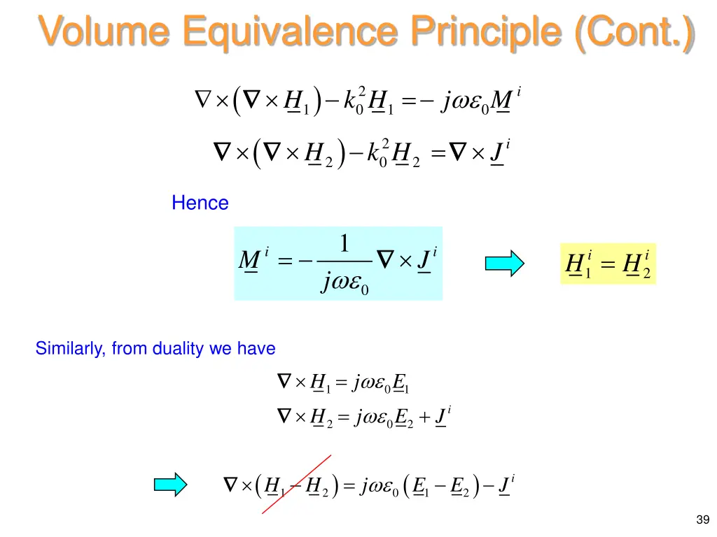 volume equivalence principle cont 6