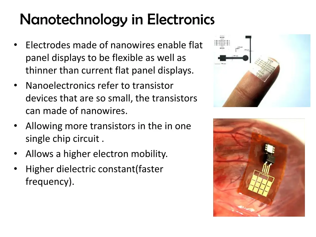 nanotechnology in electronics
