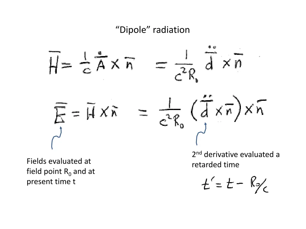 dipole radiation 1