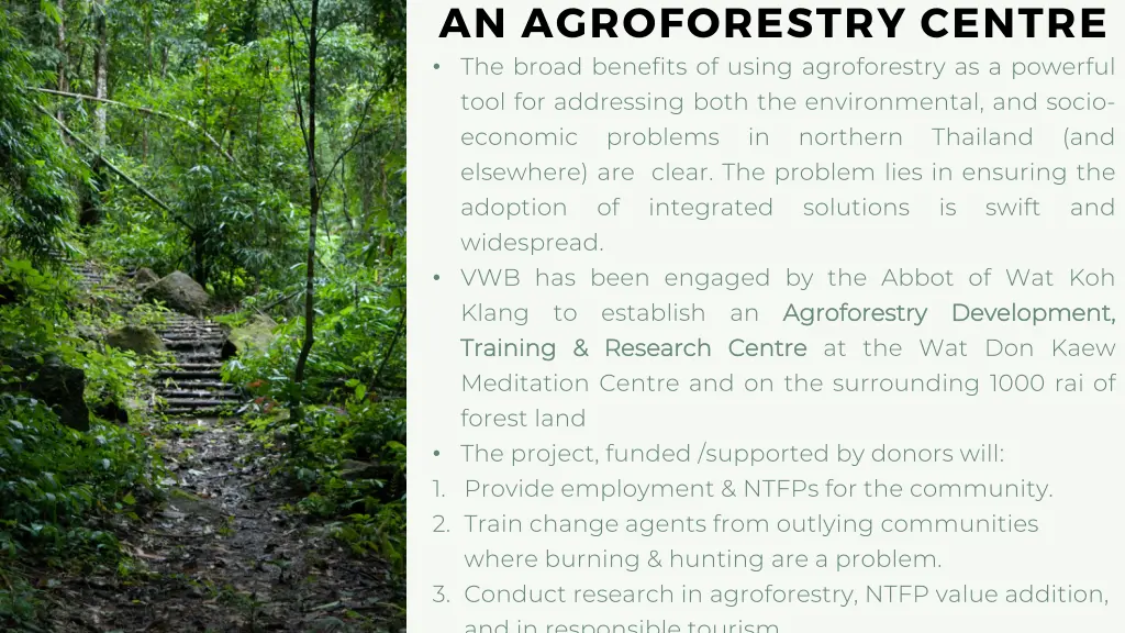 an agroforestry centre