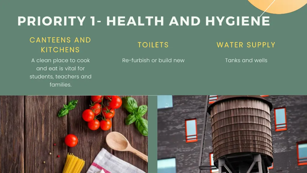 priority 1 health and hygiene