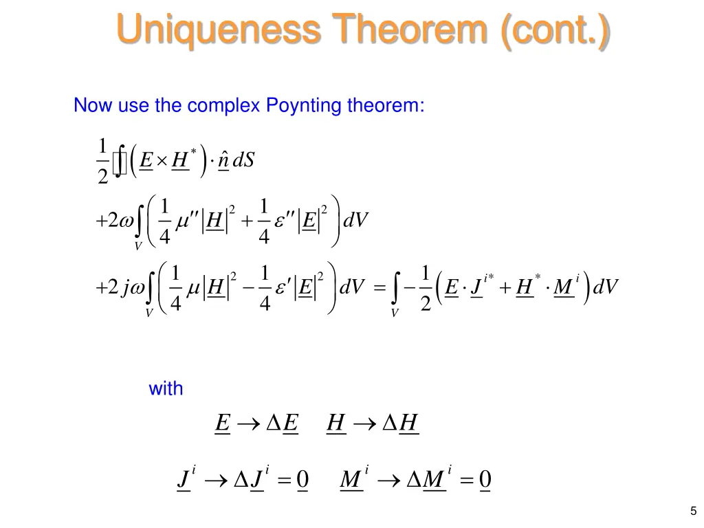uniqueness theorem cont 2
