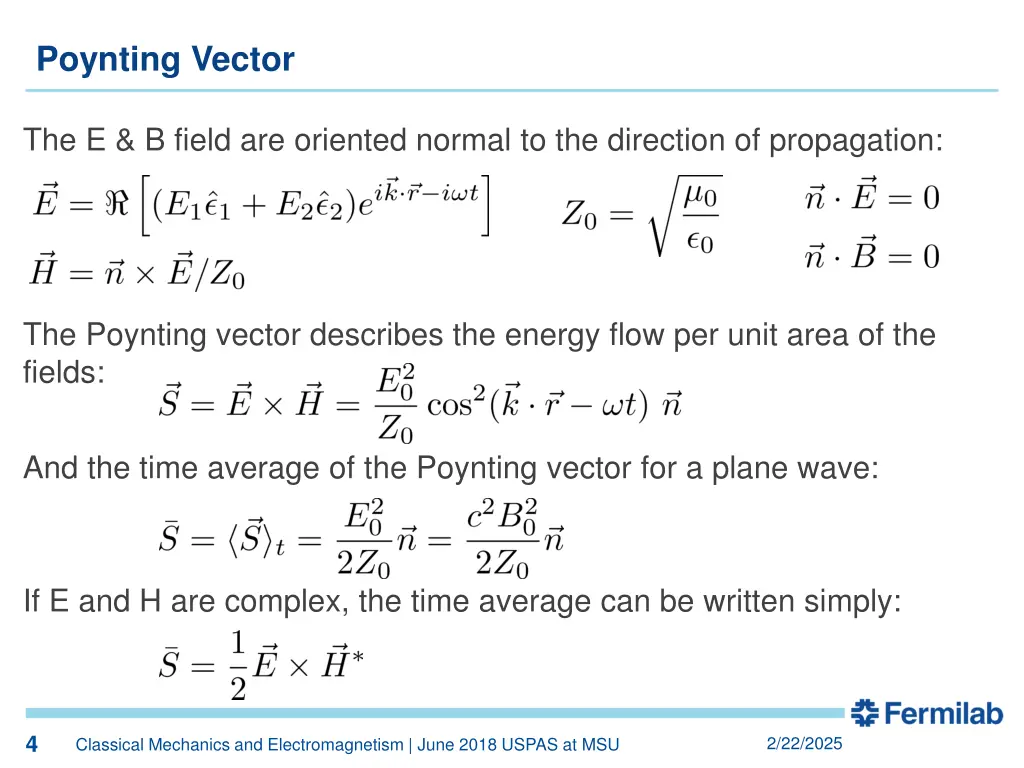 poynting vector