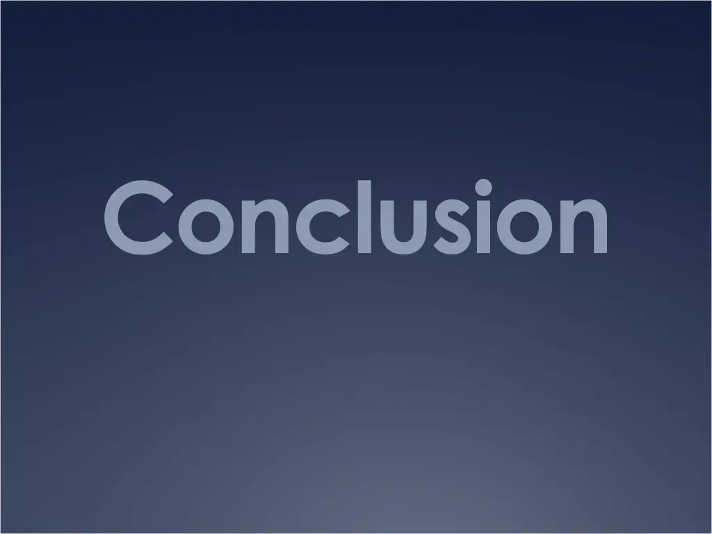 conclusion