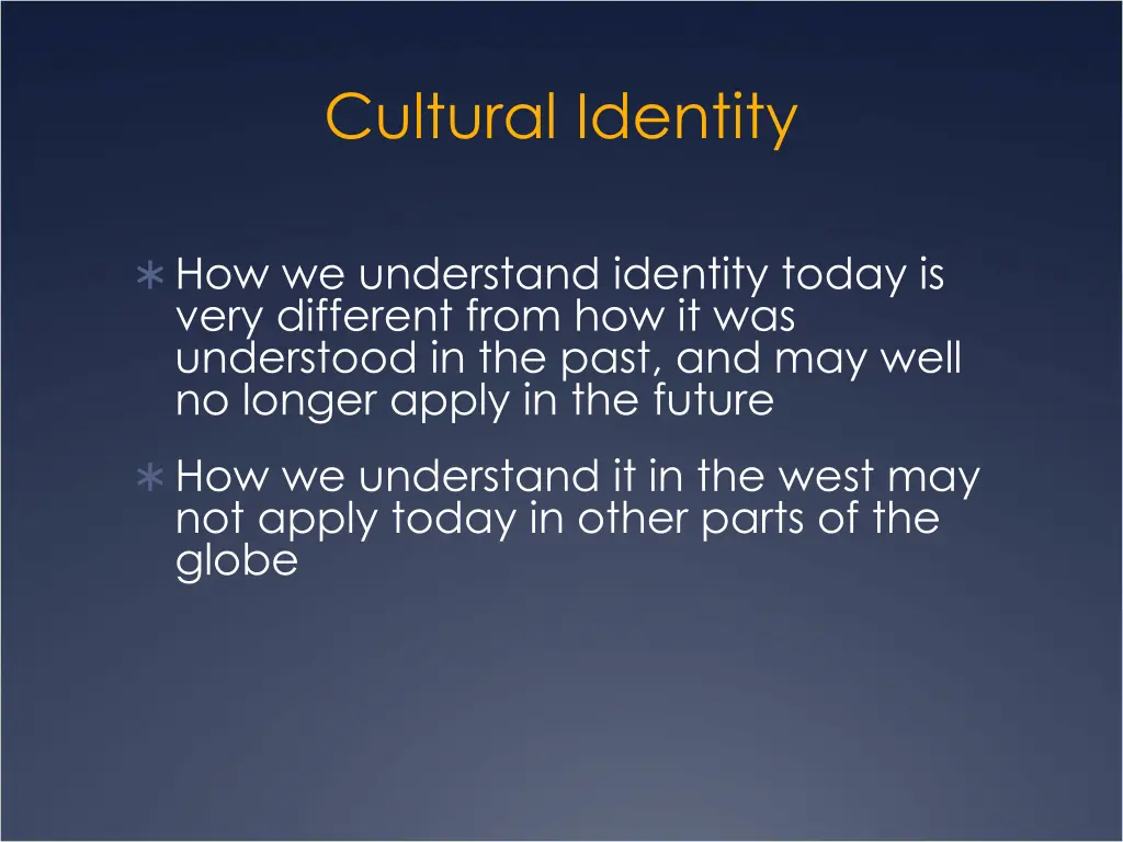 cultural identity 2